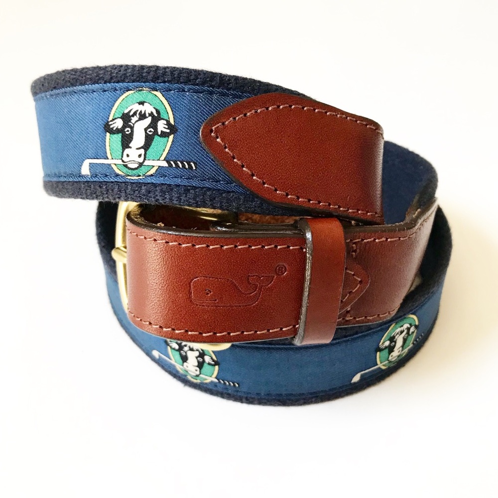 Vineyard Vines Golf Cow Belt Men’s Size 36